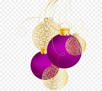 Vector purple Christmas ball 