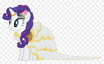 Vector Rarity In Her Wedding Dress By Barrfind - Little Pony Friendship Is Magic