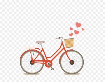 Vector red bicycle 