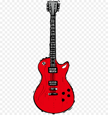 Vector red electric guitar png download - 349*955 - Free ...
