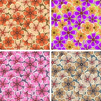 vector seamless flower pattern