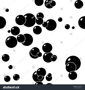 Vector Seamless Pattern Black Bubbles On Stock Vector (Royalty ...