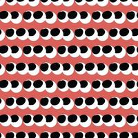 Vector seamless texture background pattern. Hand drawn, red, black,
 white colors. Free Vector