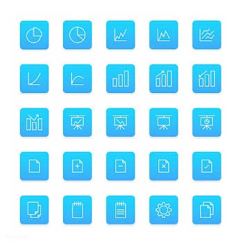 Vector set of business icons | Free stock vector - 249506