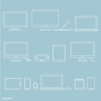 Vector set of digital devices | Free stock vector - 16589