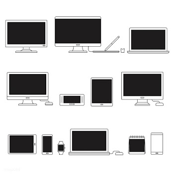 Vector set of digital devices | Free stock vector - 16662