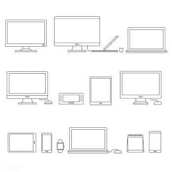 Vector set of digital devices | Free stock vector - 16694