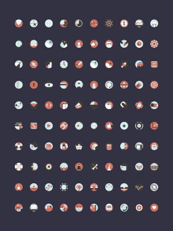 Vector set of digital marketing icons