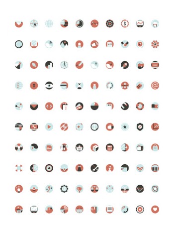 Vector set of digital marketing icons