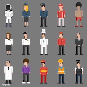Vector set of men and professions | Free stock vector - 95039
