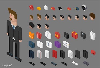 Vector set of men and professions | Free stock vector - 95041