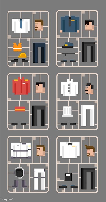 Vector set of men and professions | Free stock vector - 95044