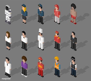Vector set of men and professions | Free stock vector - 95047