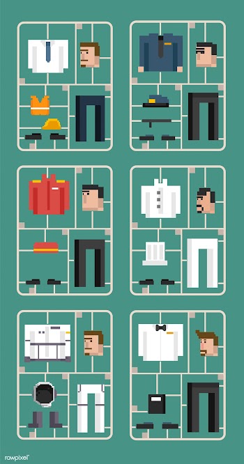 Vector set of men and professions | Free stock vector - 95048
