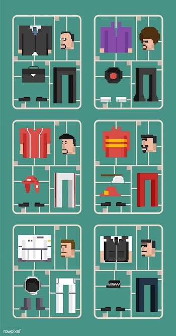 Vector set of men and professions | Free stock vector - 95051