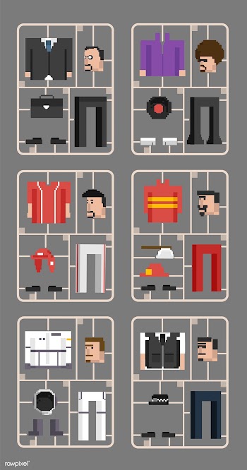 Vector set of men and professions | Free stock vector - 95053
