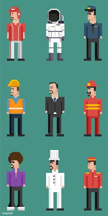 Vector set of men and professions | Free stock vector - 95056
