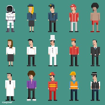 Vector set of men and professions | Free stock vector - 95057