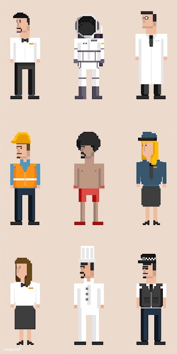 Vector set of men and professions | Free stock vector - 95058