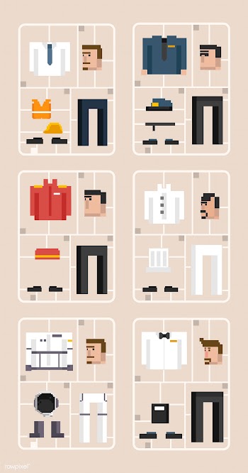 Vector set of men and professions | Free stock vector - 95063