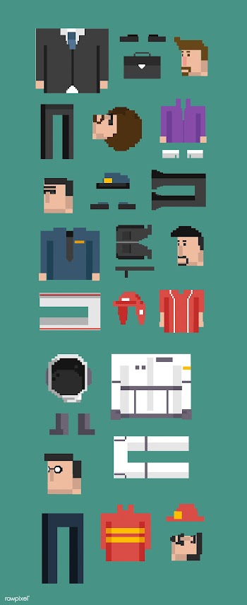 Vector set of men and professions | Free stock vector - 95067