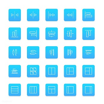 Vector set of website icons | Free stock vector - 249393