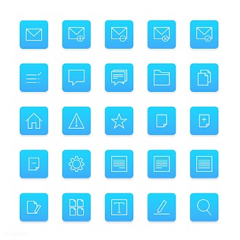 Vector set of website icons | Free stock vector - 249486