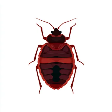 Vector Silhouette of a Bed Bug Vector Silhouette of a Bed Bug