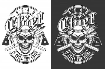 Vector skull emblem Free Vector