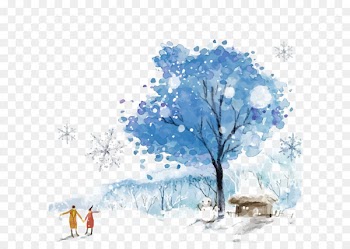 Vector snow day illustration 