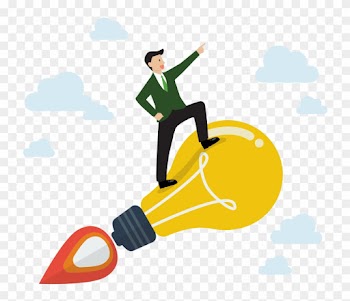 Vector Stick Man Successful Mountain Top Stock Vector - Money