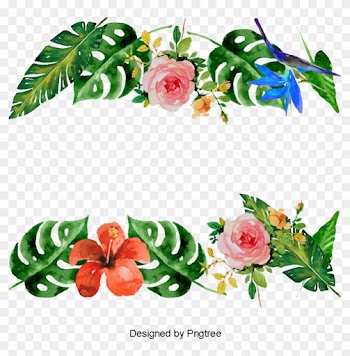 Vector Summer Flowers, Decoration, Frame, Lace Png - Garden Roses