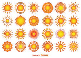 Vector Sun Shapes