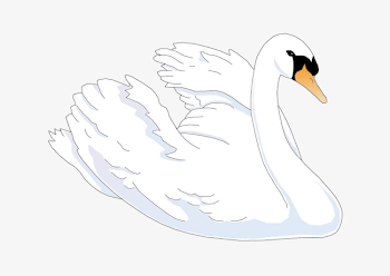 Vector Swan, Vector, Swan, Curl Up PNG and Vector for Free Download
