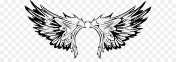 Vector tattoo bird wings of the pro 