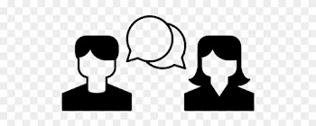 Vector Transparent Stock Icon Page Png Svg - Two People Talking Icon