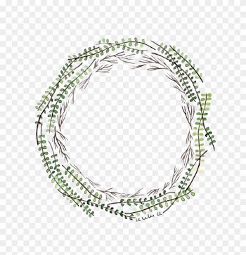 Vector Tree Leaves Border - Leaves Border Circle Png