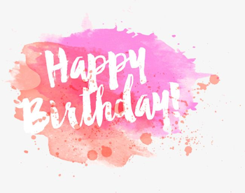 Vector Watercolor Birthday, Watercolor Clipart, Birthday Clipart ...