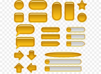 Vector yellow button 