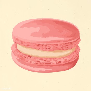 Vectorized hand drawn pink macaron sticker design resource | Free  vector - 2361226