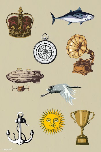 Vectorized object design element set | Free  vector - 2365041