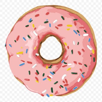 Vectorized pink glazed donut design element | Free  transparent png - 2345806