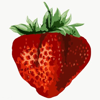 Vectorized strawberry fruit sticker overlay design element  | Free  transparent png - 2361591