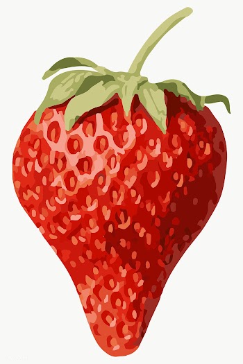 Vectorized strawberry fruit sticker overlay design element  | Free  transparent png - 2361604