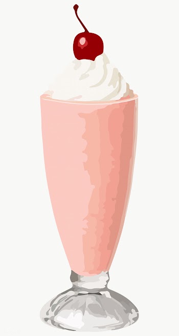 Vectorized Strawberry milkshake sticker design resource | Free  transparent png - 2361586