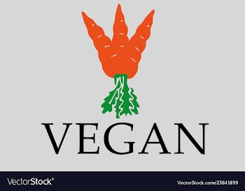 					Vegan carrot sign vector image														