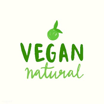 Vegan natural typography vector in green | Free stock vector - 472345
