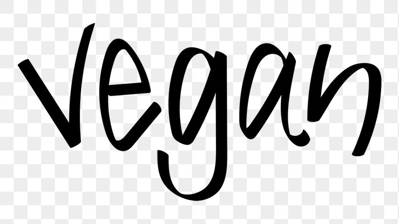 Vegan png word sticker typography, | Free PNG - rawpixel