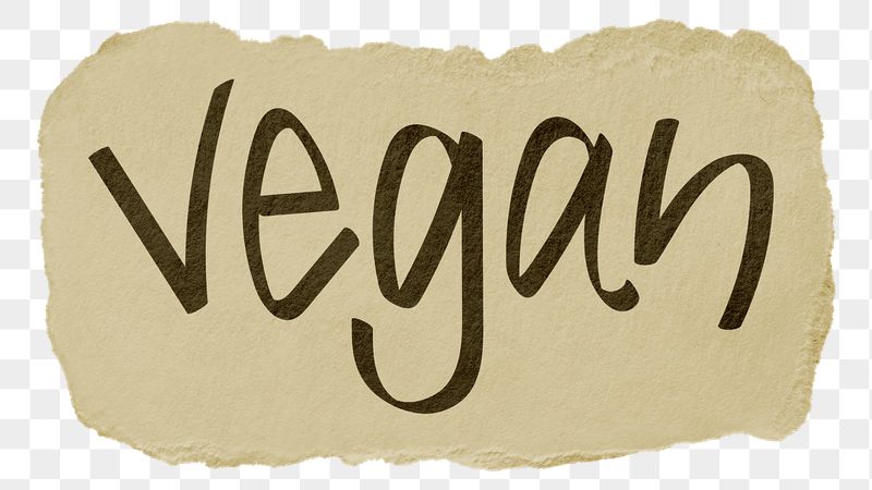 Vegan png word sticker typography, | Free PNG - rawpixel