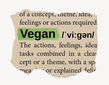 Vegan ripped dictionary, editable word | Free PSD - rawpixel